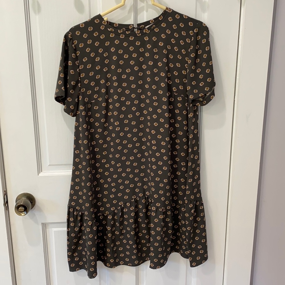 Loft floral drop waist dress